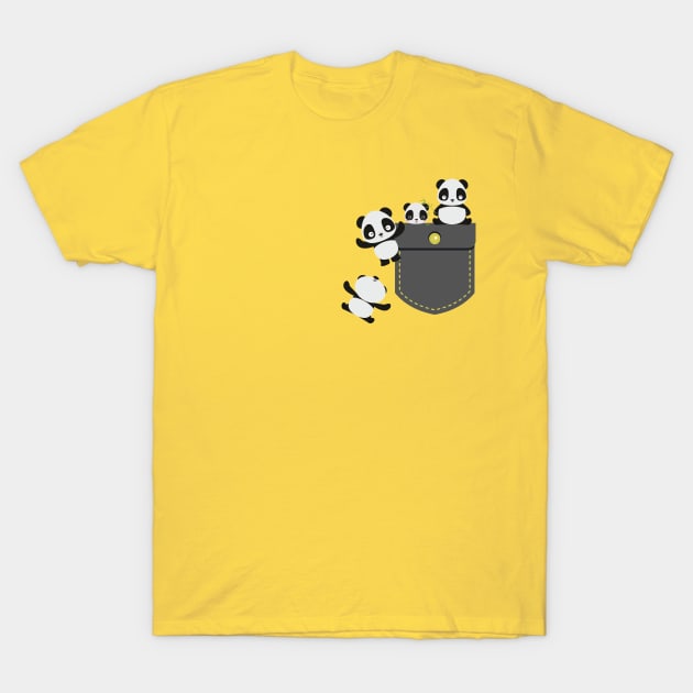 Pandas pocket T-Shirt by Serotonin